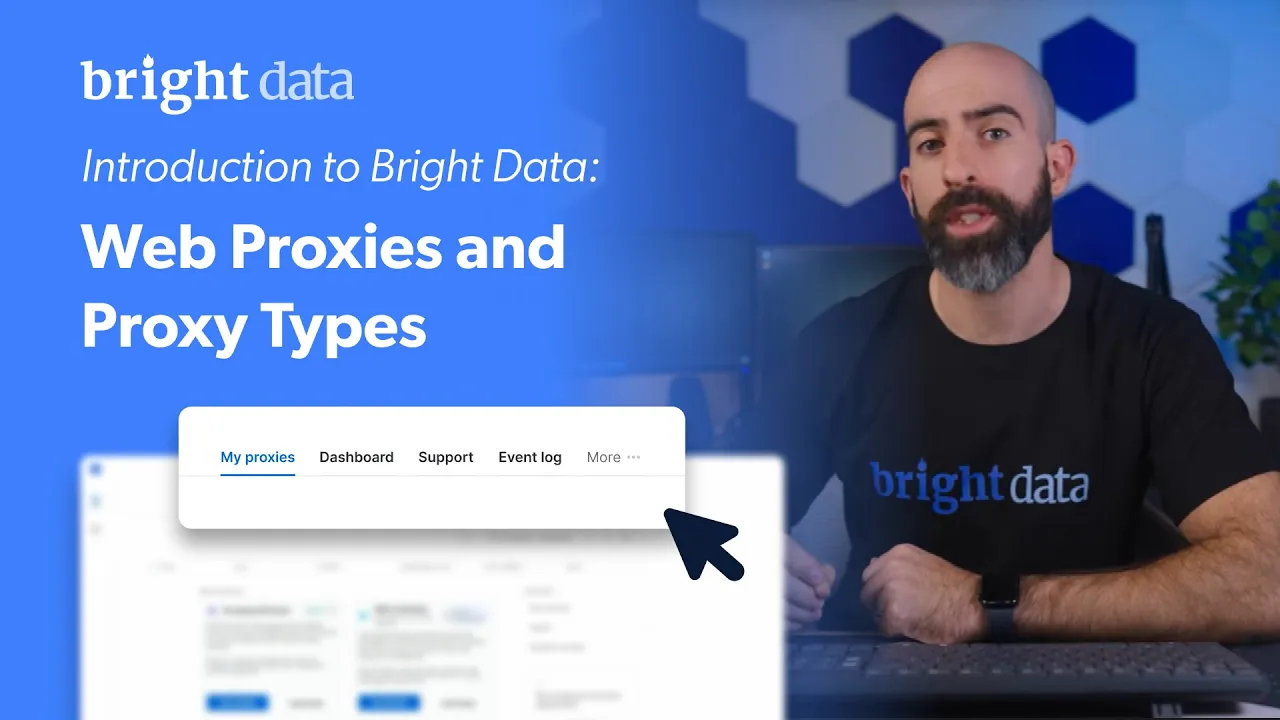 Introduction to Bright Data webinar - web proxies and proxy types